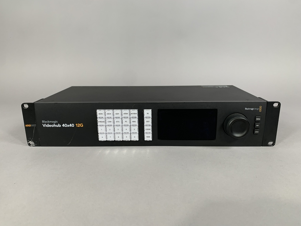 Blackmagic Design Videohub 40x40 12G (BMD-VHUBSMAS12G040040) (Used)